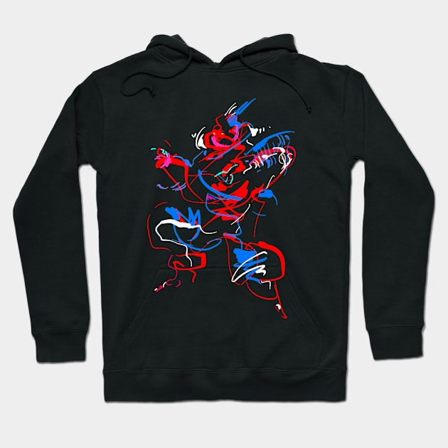 Abstract Figure Hoodie by Nikokosmos